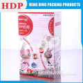 Soft crease line clear pvc packaging box
